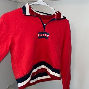 levi’s quarter zip sweat shirt